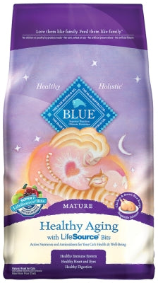 Blue Buffalo Healthy Aging Chicken & Brown Rice Recipe Mature Dry Cat Food