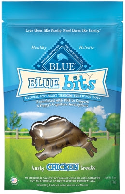 Blue Buffalo Blue Bits Tasty Chicken Recipe Soft-Moist Training Dog Treats