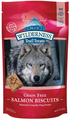 Blue Buffalo Wilderness Trail Treats Salmon Biscuits Grain-Free Dog Treats, 10-oz bag