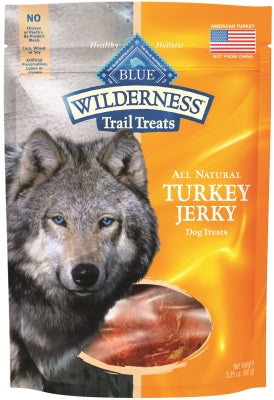 Blue Buffalo Wilderness Trail Treats Turkey Jerky Grain-Free Dog Treats, 3.25-oz bag