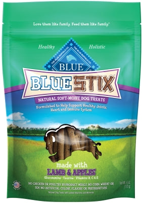 Blue Buffalo Blue Stix Lamb & Apple Recipe Soft-Moist Dog Treats, 6-oz bag