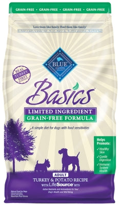 Blue Buffalo Basics Limited Ingredient Grain-Free Formula Turkey & Potato Recipe Adult Dry Dog Food