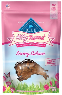 Blue Buffalo Kitty Yums Savory Salmon Recipe Cat Treats, 2-oz bag