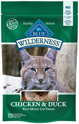 Blue Buffalo Wilderness Chicken & Duck Grain-Free Cat Treats, 2-oz bag