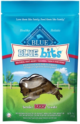 Blue Buffalo Blue Bits Tender Beef Recipe Soft-Moist Training Dog Treats, 4-oz bag