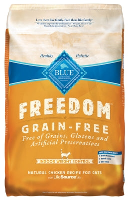 Blue Buffalo Freedom Indoor Weight Control Chicken Recipe Grain-Free Dry Cat Food, 11-lb bag