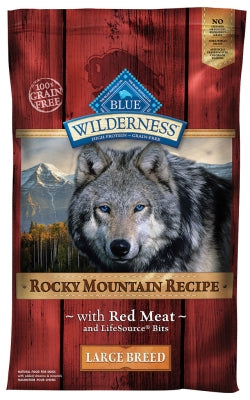 Blue Buffalo Wilderness Rocky Mountain Recipe with Red Meat Large Breed Grain-Free Adult Dry Dog Food, 22-lb bag