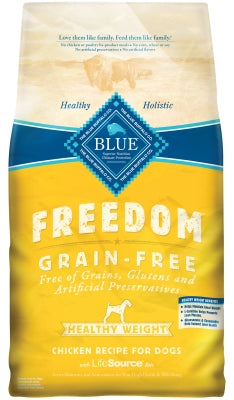 Blue Buffalo Freedom Adult Healthy Weight Chicken Recipe Grain-Free Dry Dog Food