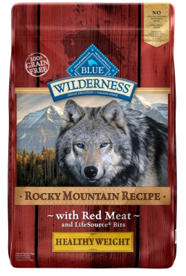 Blue Buffalo Wilderness Rocky Mountain Recipe with Red Meat Healthy Weight Grain-Free Adult Dry Dog Food, 22-lb bag