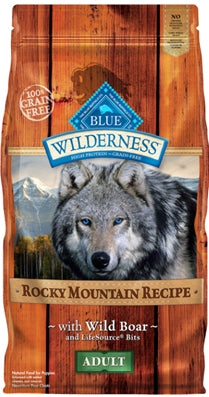 Blue Buffalo Wilderness Rocky Mountain Recipe with Wild Boar Adult Grain-Free Dry Dog Food, 4-lb bag