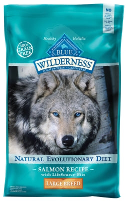 Blue Buffalo Wilderness Large Breed Salmon Recipe Grain-Free Adult Dry Dog Food, 24-lb bag