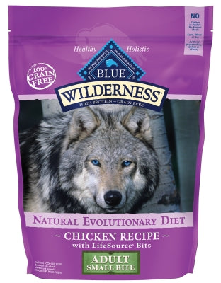 Blue Buffalo Wilderness Adult Small Bite Chicken Recipe Grain-Free Dry Dog Food