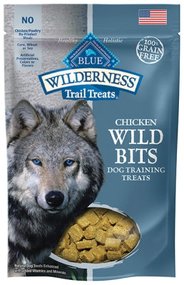 Blue Buffalo Wilderness Trail Treats Chicken Wild Bits Grain-Free Training Dog Treats, 4-oz bag