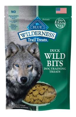 Blue Buffalo Wilderness Trail Treats Duck Wild Bits Grain-Free Training Dog Treats, 4-oz bag