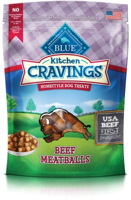 Blue Buffalo Kitchen Cravings Beef Meatballs Dog Treats, 6-oz bag