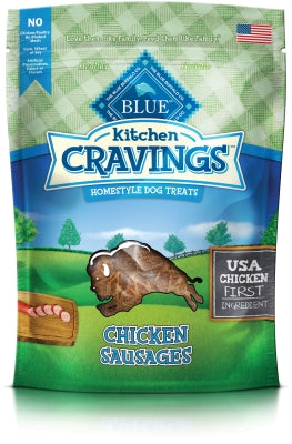 Blue Buffalo Kitchen Cravings Chicken Sausages Dog Treats, 6-oz bag