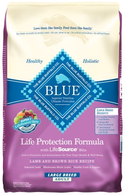 Blue Buffalo Life Protection Formula Large Breed Adult Lamb & Brown Rice Recipe Dry Dog Food, 30-lb bag