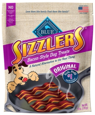 Blue Buffalo Sizzlers with Real Pork Bacon-Style Dog Treats