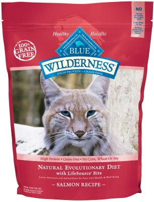 Blue Buffalo Wilderness Salmon Recipe Grain-Free Adult Dry Cat Food