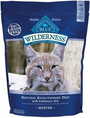 Blue Buffalo Wilderness Mature Chicken Recipe Grain-Free Dry Cat Food, 5-lb bag