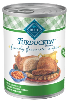 Blue Buffalo Family Favorite Grain-Free Recipes Turducken Canned Dog Food, 12.5-oz, case of 12