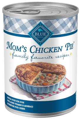 Blue Buffalo Family Favorite Grain-Free Recipes Mom's Chicken Pie Canned Dog Food, 12.5-oz, case of 12