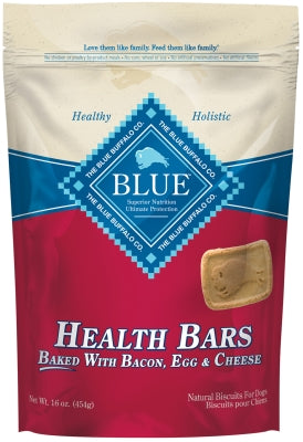 Blue Buffalo Health Bars Baked with Bacon, Egg, & Cheese Dog Treats, 16-oz bag