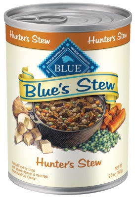 Blue Buffalo Blue's Hunter's Stew Grain-Free Canned Dog Food, 12.5-oz, case of 12