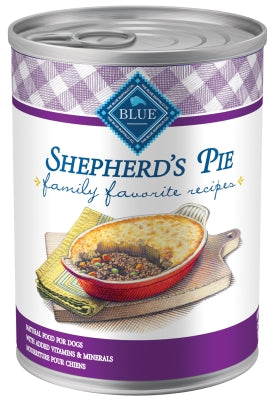 Blue Buffalo Family Favorite Grain-Free Recipes Shepherd's Pie Canned Dog Food, 12.5-oz, case of 12