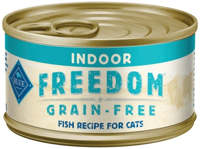 Blue Buffalo Freedom Indoor Adult Fish Recipe Grain-Free Canned Cat Food, 5.5-oz, case of 24