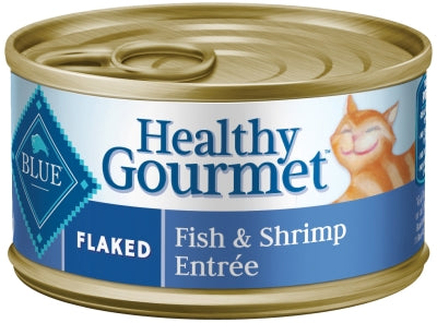 Blue Buffalo Healthy Gourmet Flaked Fish & Shrimp Entrée in Gravy Canned Cat Food