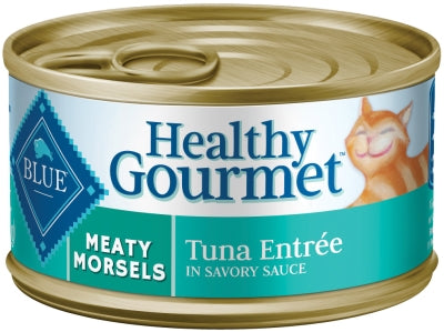 Blue Buffalo Healthy Gourmet Meaty Morsels Tuna Entrée Canned Cat Food, 3-oz, case of 24