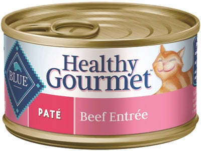 Blue Buffalo Healthy Gourmet Pate Beef Entrée Adult Canned Cat Food, 5.5-oz, case of 24