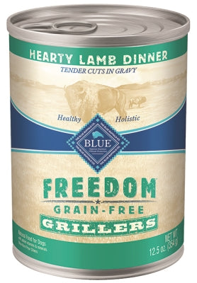 Blue Buffalo Freedom Adult Lamb Recipe Grain-Free Canned Dog Food, 12.5-oz, case of 12