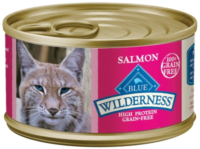 Blue Buffalo Wilderness Salmon Recipe Grain-Free Adult Canned Cat Food