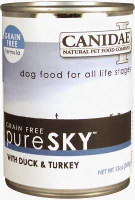 Canidae Grain-Free PURE Sky Duck & Turkey Formula Canned Dog Food, 13-oz, case of 12