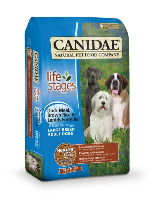 Canidae Life Stages Duck Meal, Brown Rice & Lentils Formula Large Breed Adult Dry Dog Food