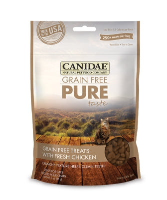 Canidae Grain-Free PURE Taste with Fresh Chicken Crunchy Cat Treats, 3-oz bag