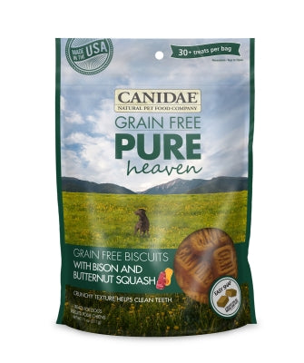 Canidae Grain-Free PURE Heaven Biscuits with Bison & Butternut Squash Crunchy Dog Treats, 11-oz bag