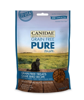 Canidae Grain-Free PURE Taste Game Bird Recipe Crunchy Cat Treats, 3-oz bag