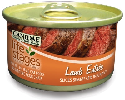 Canidae Life Stages Lamb Entrée with Slices Simmered in Gravy Canned Cat Food, 3-oz, case of 12