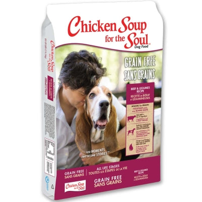 Chicken Soup for the Soul Beef & Legumes Recipe Grain-Free Dry Dog Food
