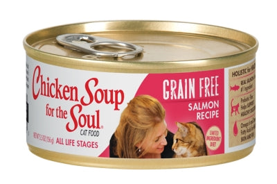 Chicken Soup for the Soul Limited Ingredient Diet Salmon Recipe Grain-Free Canned Cat Food, 5.5-oz, case of 24