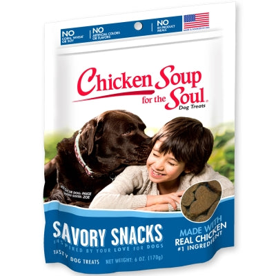 Chicken Soup for the Soul Savory Snacks Chicken Dog Treats, 6-oz bag