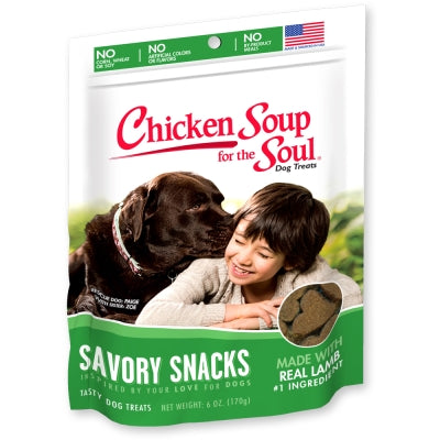 Chicken Soup for the Soul Savory Snacks Lamb Dog Treats, 6-oz bag