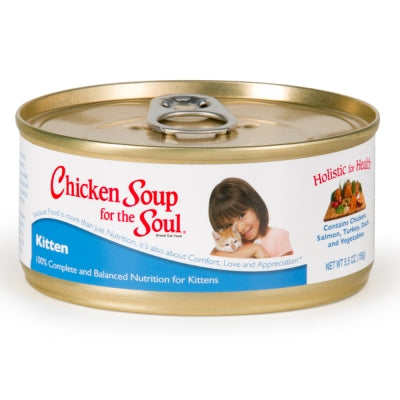 Chicken Soup for the Soul Kitten Recipe Canned Cat Food, 5.5-lb, case of 24