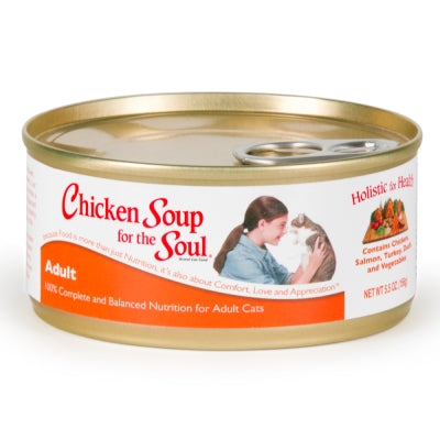 Chicken Soup for the Soul Adult Recipe Canned Cat Food, 5.5-oz, case of 24