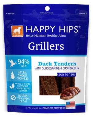 Dogswell Happy Hips Grillers Duck Recipe Grain-Free Dog Treats