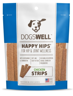 Dogswell Happy Hips Chicken Strips Grain-Free Dog Treats