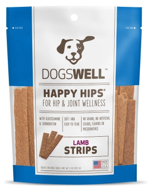 Dogswell Happy Hips Lamb Strips Grain-Free Dog Treats